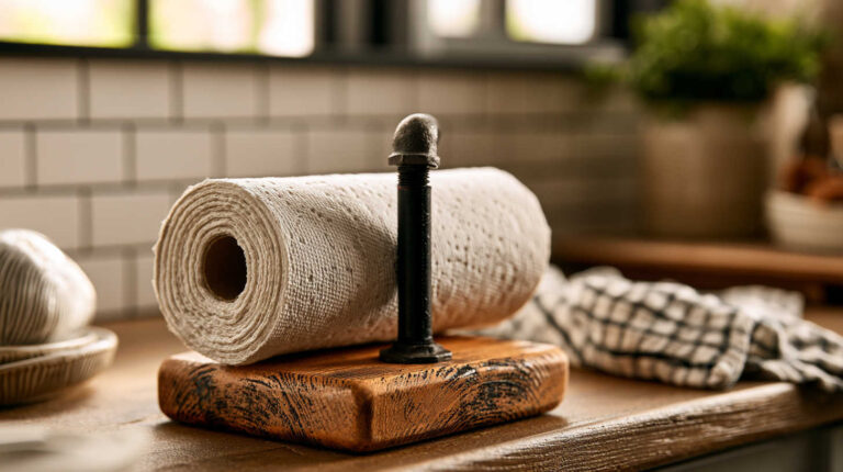 Farmhouse Paper Towel Holder DIY