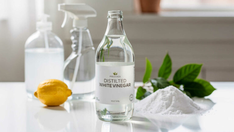 How do people use white vinegar for cleaning?