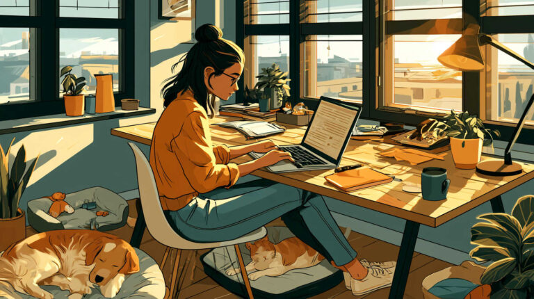 How to Work from Home with Pets