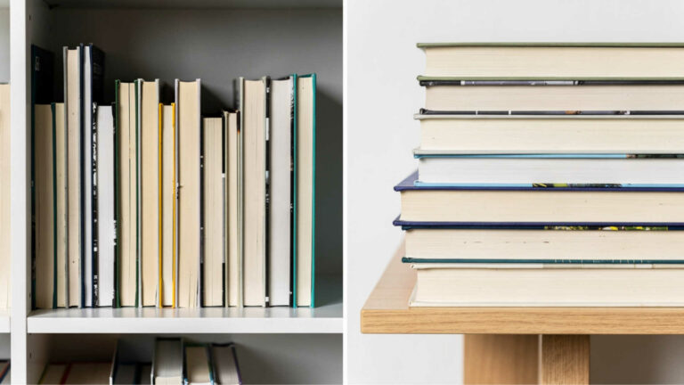 Storing books vertically vs horizontally, which is best