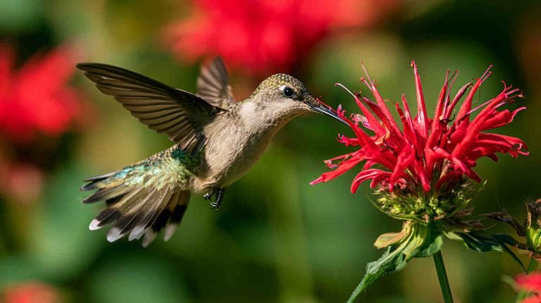 What plants draw the hummingbirds to your yard?