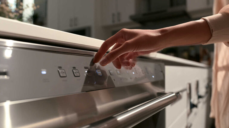 How do I turn off the lock on my Kenmore dishwasher?