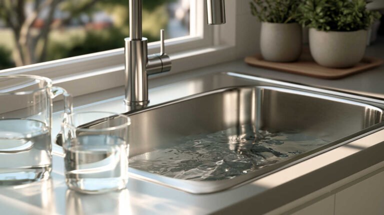 How do you find the volume of a kitchen sink?